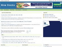 Tablet Screenshot of ninestocks.com